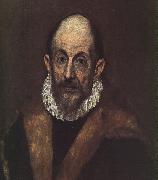 El Greco Self Portrait 1 painting